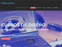 Tablet Screenshot of becreativebcn.com